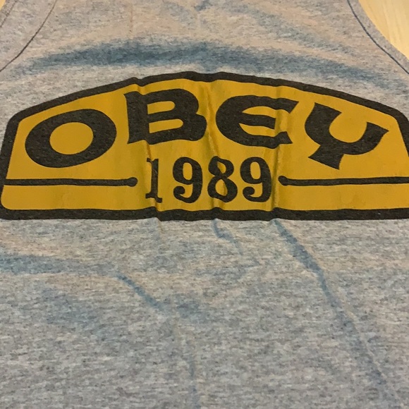 OBEY Men’s Grey Tank Top - Size Small - Picture 5 of 5